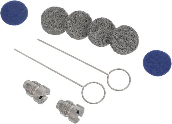 Schuimkanon Mondstuk Roestvrijstalen Spuitmond Schuimmaker Gaasfilter Kit met Reinigingsnaalden Universele Hogedrukreinigermondstukken tot Psi voor Auto Detailing