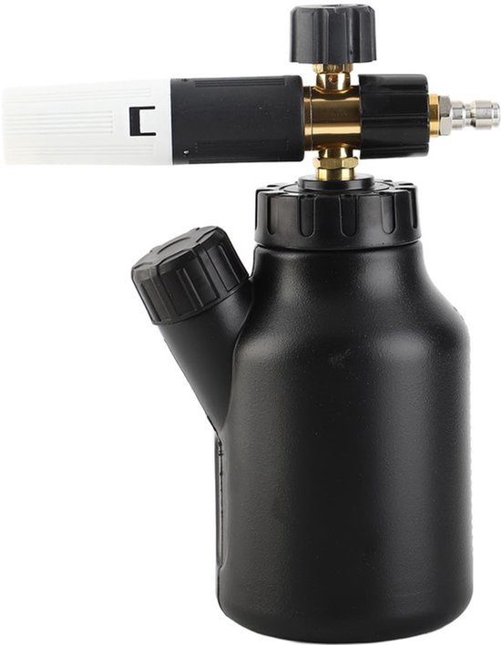 Schuimkanon Professionele Autowassproeier - Hogedrukreiniger - Verstelbare Schuimafgifte - Engineering Plastic - 19,5x25cm - Eenvoudige Reiniging - Waspistool