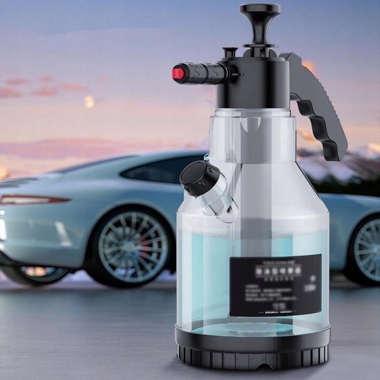 Schuimsproeier - Handpomp - Auto Druk Spuit - Auto Foamer - Foam Sproeier - 2L - Overdrukventiel - 2 Sproeiers - Autowas Schuimspuit - Foam Sprayer - Voor Auto en Tuin