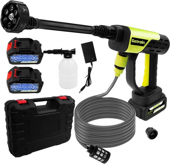 Schuimsproeier - Wit - Draagbare Accu Hogedrukreiniger 21 V - 30 Bar - Voor Auto en Tuin