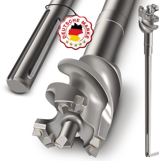 SDS Max doorbraakboor 65 mm x 600 mm - Betonboor voor snel en nauwkeurig boren van Merkloos	