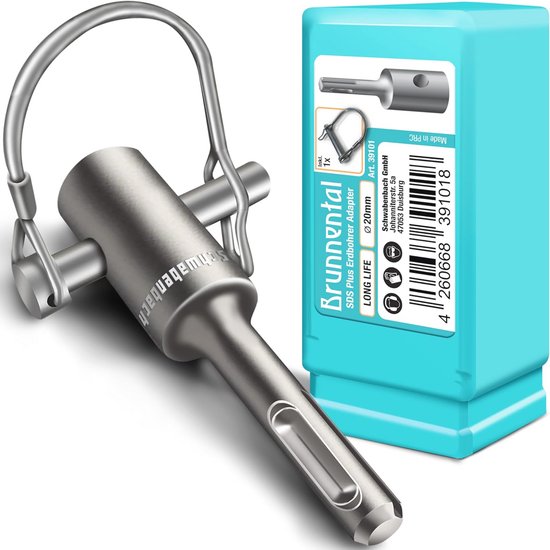 SDS Plus Grondbooradapter voor Handboormachine - Universele Snelsluiting en Hoge Breukvastheid voor Makkelijk Graven van Merkloos	