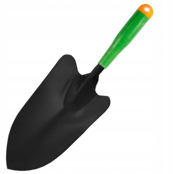 Selvio - Tuinschepje - Ergonomische Handgreep - Zwart - Staal