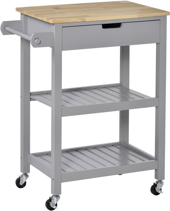 Serveerwagen keuken - Praktische opslag met mobiele functie voor thuisgebruik - model 150