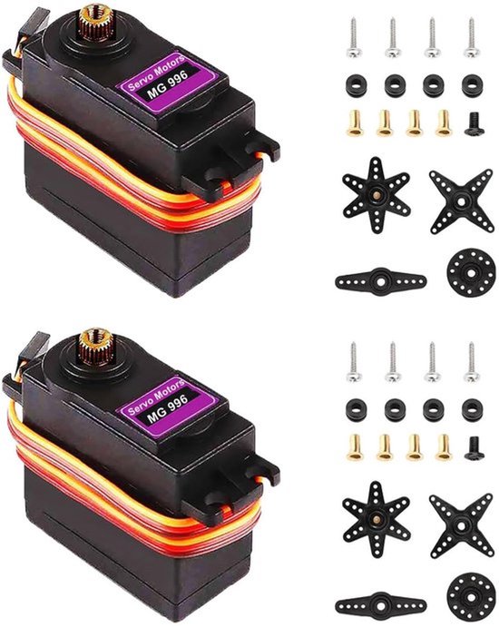 Servo-motoren, draaimoment, digitale servomotor, hoge snelheid, voor smart-auto, JR, boot, RC, helikopter, Arduino, Raspberry Pi, doe-het-zelfproject, 2 stuks