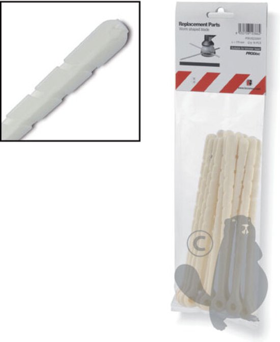 Set van 16 vervangmessen voor universele kop bosmaaier 160-8207 PRODISC TECOMEC van TECOMEC