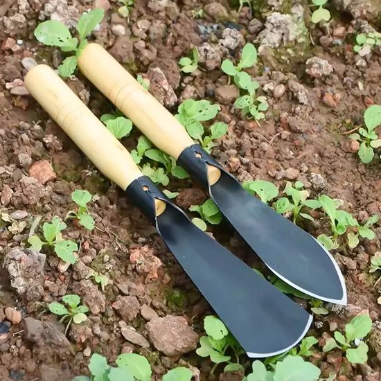 Set van 2 Ergonomische Tuinscheppen - Voor Wieden en Transplanteren - Efficiënt en Comfortabel