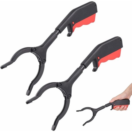 Set Van 2 Korte Grijpers - 30 cm Bladraper & Afvalverzamelaar - Praktisch Hulpmiddel Bij Beperking, Tuinieren of Dagelijks Huishouden