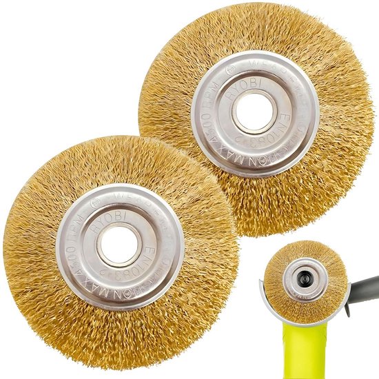 Set van 2 Metalen Borstels voor Voegen en Onkruidverwijdering van Merkloos	