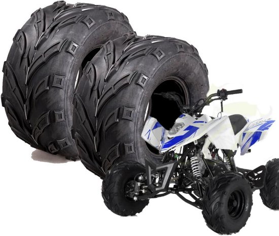 Set van 2 Quad Banden 16x8-7 met 4PR Versterking voor Mini Quad en ATV