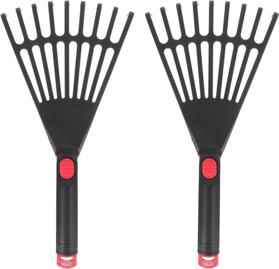 Set van 2 tuinharken, kleine korte harken van Merkloos	