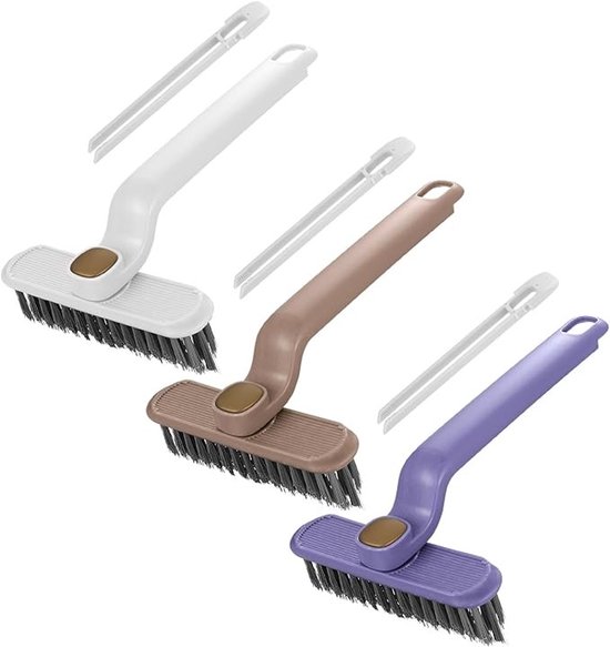 Set van 3 roterende voegenborstels met stevige haren voor grondige reiniging van Merkloos	