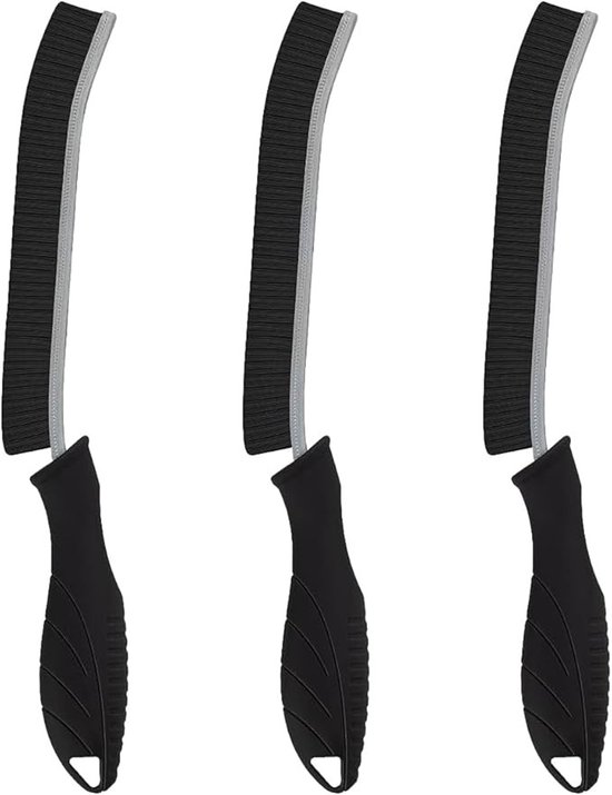 Set van 3 voegenborstels voor grondige reiniging van hoeken en spleten van Merkloos	