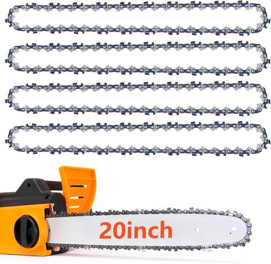 Set van 4 Kettingzaagkettingen 3/8" LP 1.5mm 76 DL voor 50cm Stang
