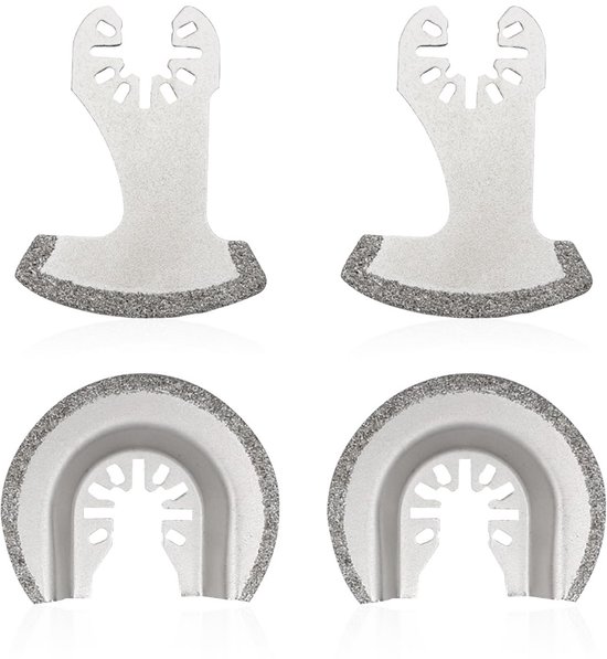 Set van 4 Multifunctionele Voegbeitels voor Mortel en Voegenverwijdering van Merkloos	