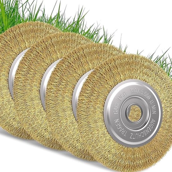 Set van 4 vervangingsborstels voor voegenreiniger - 10 mm breed - Compatibel met diverse elektrische reinigers van Merkloos	