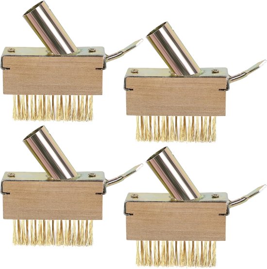 Set van 4 Weed Brushes - Tuinborstel - Grout Cleaning Steel Brush voor Mos en Onkruidvervanging van Merkloos	