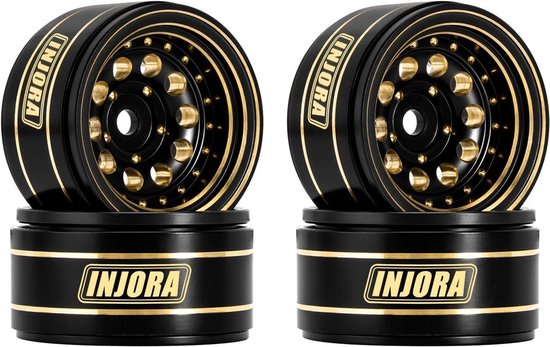 Set van 4 Zware 1.0 Inch Beadlock Velgen voor 1/24 en 1/18 RC Crawler Auto's