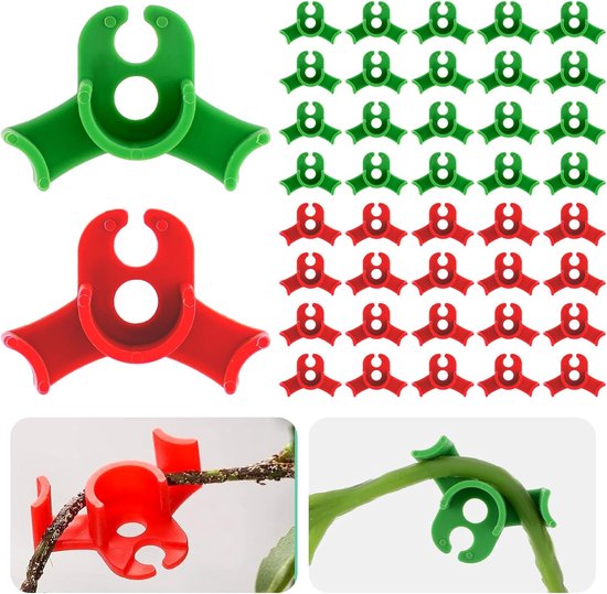 Set van 40 Plantbuigers - LST-clips (Low Stress Training) - 90-graden plantclips - Planttrainer voor het buigen van stengels en het wijzigen van de groeirichting van Merkloos	