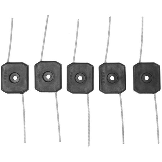 Set van 5 vervangende maaikoppen geschikt voor grasmaaiers, 150 mm kabellengte, accessoires geschikt voor tuingereedschap