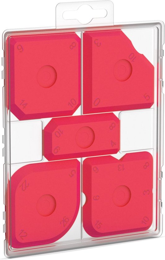 Set van 5 Voeggladmakers met 23 Vormen – Voeggereedschap voor Siliconen en Acryl van Merkloos	