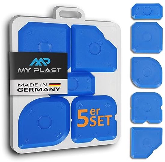 Set van 5 Voegspatels voor Siliconen en Acryl - Professioneel Gereedschap voor Hoeken en Randen