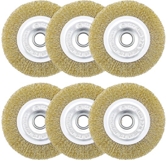 Set van 6 Grout Borstels voor Vloer- en Voegenreiniging