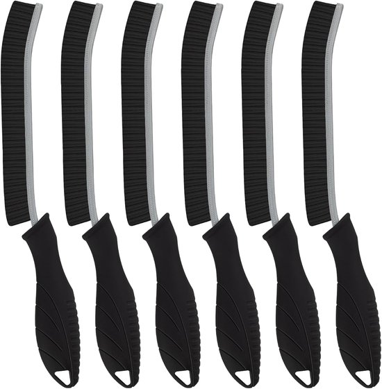 Set van 6 Harde Voegenborstels - Hoekreiniging & Multifunctioneel Schoonmaakgereedschap voor Tegels, Kit en Meer