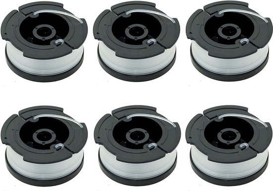 Set van 6 spoelen - A6481 - A6485 - Geschikt voor Black Decker-snarentrimmer van Black + Decker