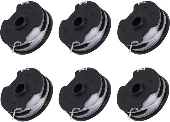Set van 6 vervangingsspoelen voor de Parkside PRTA 20-Li C3 accu-bosmaaier IAN351753 van Merkloos	