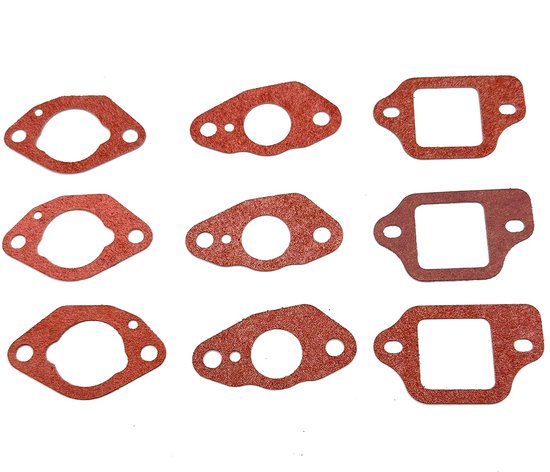 Set van 9 carburateur pakkingen - vervangingsset voor Honda grasmaaier - hoge kwaliteit - ShopVlot