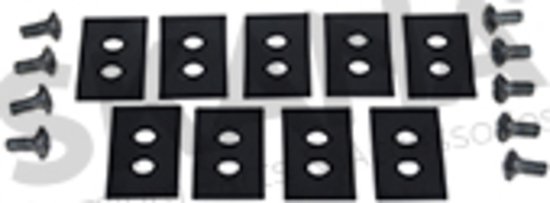 Set van 9 maaimessen voor robotmaaier HUSQVARNA: Automower G2 2003/B, Automower G2 2006, Automower G2 2006 Generation 2, Solar Hybrid, 210C, 220AC, 230ACX, 260ACX, Automower 305 - GARDENA R40Li. van WORX