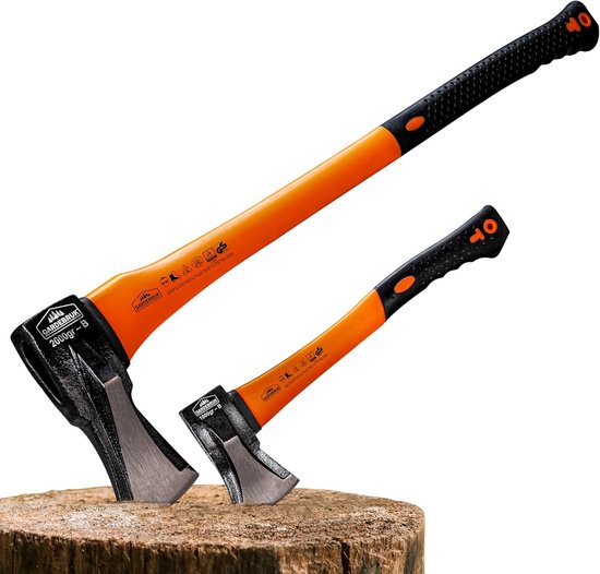 Set van Ergonomische Hakbijl en Kloofbijl voor Houtsplijten van Fiskars