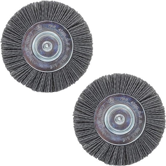 Set voegenborstels nylon en metaal voor onkruidverwijdering van Merkloos	