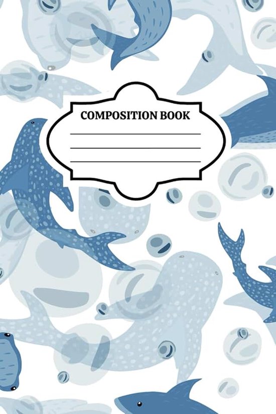 Shark Composition Notebook: Cool Ocean-Themed Wide Ruled Journal for Boys, Girls, and Shark Lovers | School Supplies for Writing, Notes, and Doodles