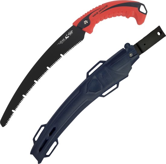 Shark Saw - Professionele Japanse Snoeizaag / boomzaag - 300 mm - PTFE Coating - Inclusief Holster - Japanse zaag van Shark