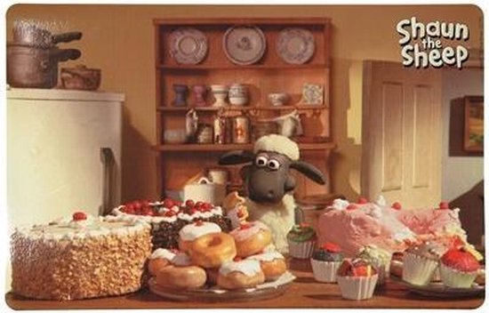 Shaun the sheep placemat shaun met gebak van Merkloos	