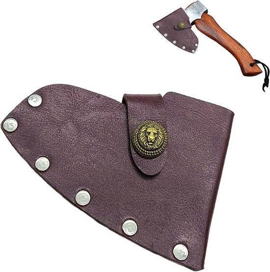 Sheath - Beschermende Hoes voor Bijl - Voor scherpe randen - 11.5 cm bijl - Buitenactiviteiten - Kamperen - Hiking - Bruin van Merkloos	