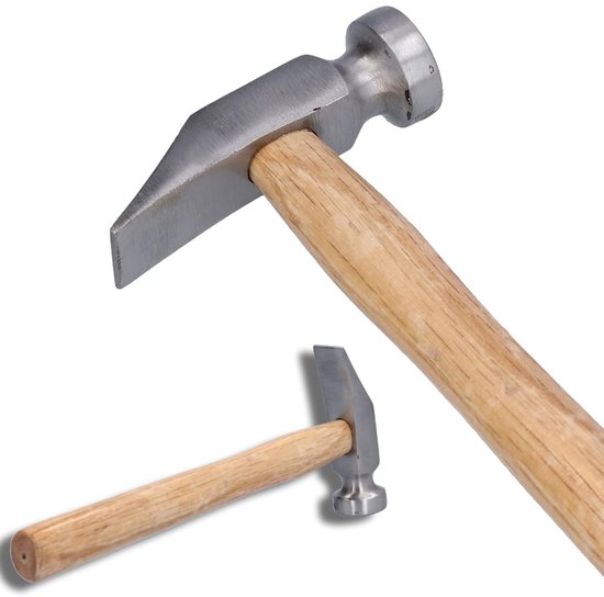 Shoe Hammer, Shoe Making Hammer Wooden Handle All Steel For Repair For Making van Merkloos	