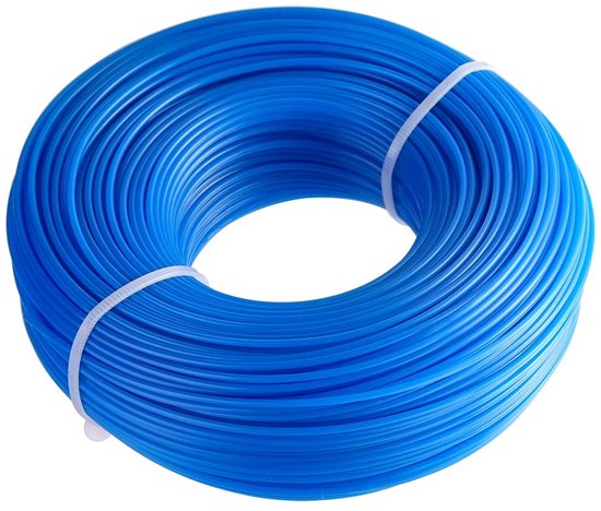 Shopcentral - Universele Snijdraad - Nylon Draad - 100 Meter Lang - Blauw - Voor Trimmers - Ideaal voor Tuinonderhoud - Veilig en Duurzaam van Merkloos	