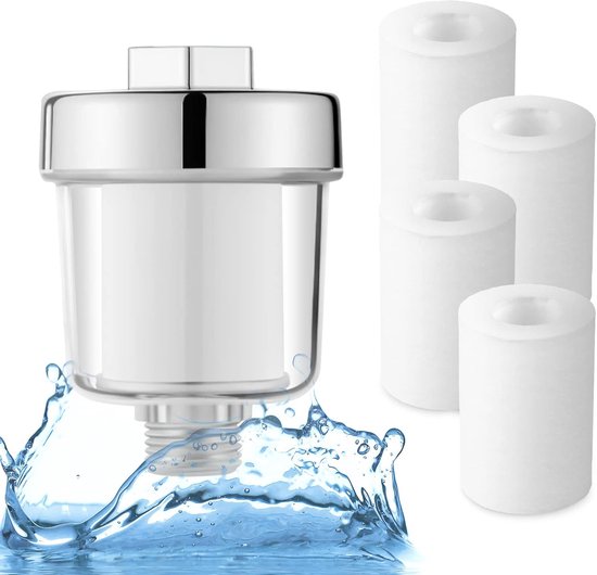 Shower Filter High Output Shower Water Filter Water Softener Shower Head Filter Universal Shower Head Filter with 4 Replaceable Patterns (Shower Filter) van Tykjszgs