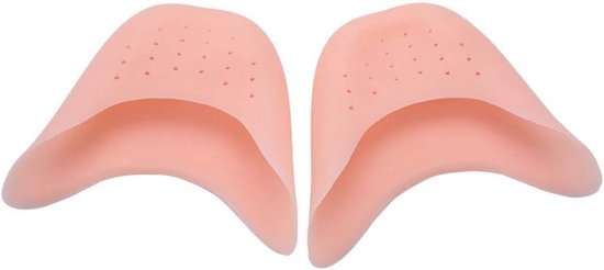 Silicone Gel Toe Caps - Ballet Shoes - 1 Pair Soft Ballet Pointe Dance Shoes - Dancing Toe Pads Protector - Foot Care - Forefoot Cushions Covers - Footrest met Ademend Gat