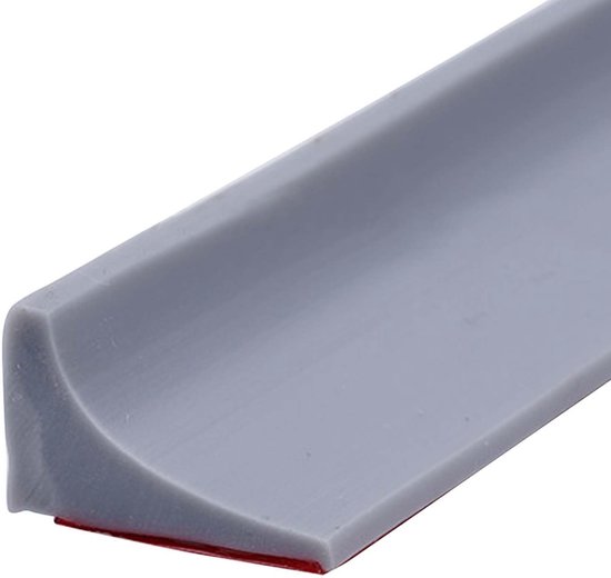 Silicone Shower Water Barrier - Shower Door Seal - Zelfklevende Silicone Strip voor Water Stop - Drempel en Droog en Nat Scheidingsstrips (Grijs) van Merkloos	
