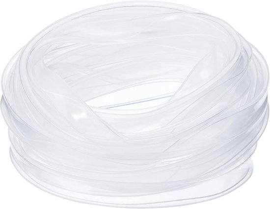 Silicone Tube Sleeve - Flat Flexible - IP67 Waterproof Protection Cover - RGBW/RGBWW - 12mm Wide LED Strip - Clear van Merkloos	