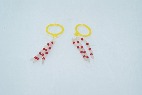 Siliconen - stuitjes - stopper - dobber - schuifdobber op "draad" Extra Large totaal 30 stuitjes van Stonfo