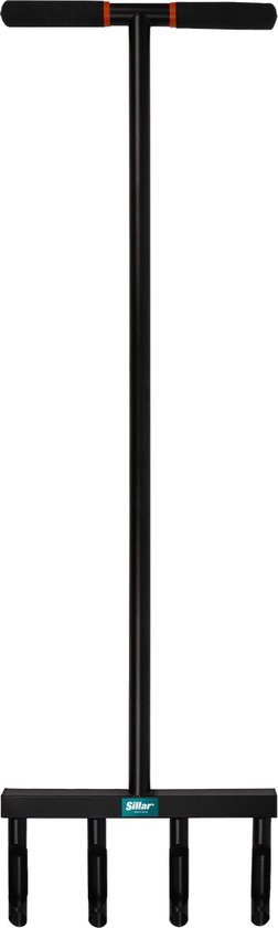 Sillar Gazonbeluchter - Beluchter voor Gazon Beluchten - met Stekels - Bodembewerkers - 103 cm - Poedergelakte staal van Merkloos	