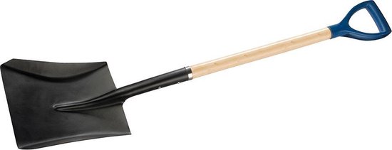 Silverline Ballastschop - Geperst Staal - Houten Schacht - 98 cm van Silverline