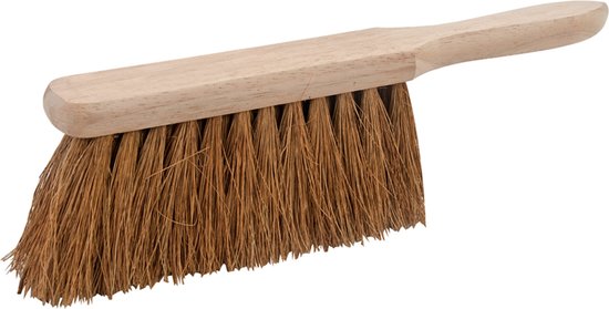 Silverline Handveger - Zachte kokos haren - Houten handvat - 300 mm - Traditioneel ontwerp van Silverline