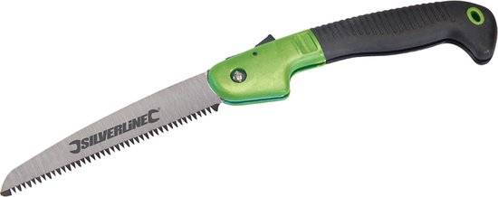 Silverline Inklapbare tri-cut handzaag - vlijmscherp zaagblad - ergonomisch handvat - 180 mm van Silverline