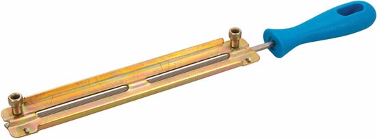 Silverline Kettingzaag vijl - Ronde vorm - 4.8 mm - Nikkel-geplateerd - Met geleiderplaat van Silverline